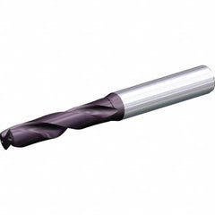 Kennametal - 3/8" 135° Spiral Flute Solid Carbide Screw Machine Drill Bit - Makers Industrial Supply