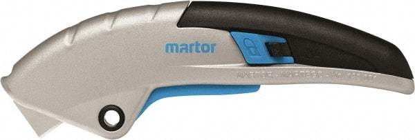 Martor USA - Retractable Utility Knife - Black & Blue Handle - Makers Industrial Supply