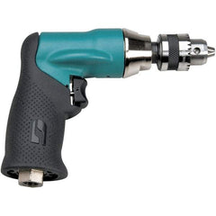 Dynabrade - 1/4" Keyed Chuck - Pistol Grip Handle, 5,500 RPM, 0.4 hp, 90 psi - Makers Industrial Supply