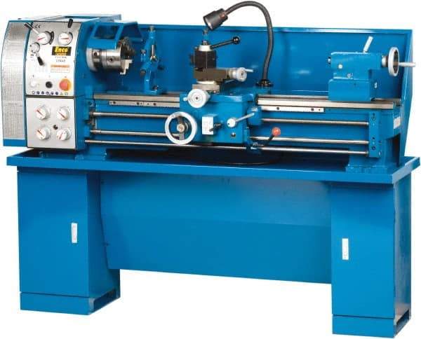 Enco - 13" Swing, 40" Between Centers, 110/220 Volt, Single Phase Bench Lathe - 5MT Taper, 1-1/2 hp, 65 to 1,810 RPM, 1-1/2" Bore Diam, 750mm Deep x 580mm High x 1,676mm Long - Makers Industrial Supply