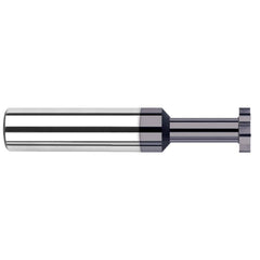 Harvey Tool - 3/32" Cut Diam, 0.01" Cut Width, 1/8" Shank, Straight-Tooth Woodruff Keyseat Cutter - Exact Industrial Supply