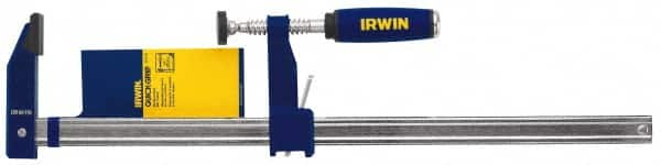 Irwin - 30" Capacity, 3-1/8" Throat Depth Bar Clamp - 1,000 Lb Clamping Pressure, 30" OAL - Makers Industrial Supply