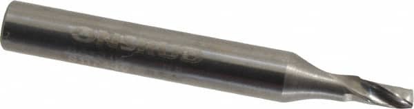 Onsrud - 1/8" Cutting Diam x 1/4" Length of Cut, 1 Flute, Upcut Spiral Router Bit - Uncoated, Right Hand Cut, Solid Carbide, 2" OAL x 1/4" Shank Diam, Single Edge - Makers Industrial Supply