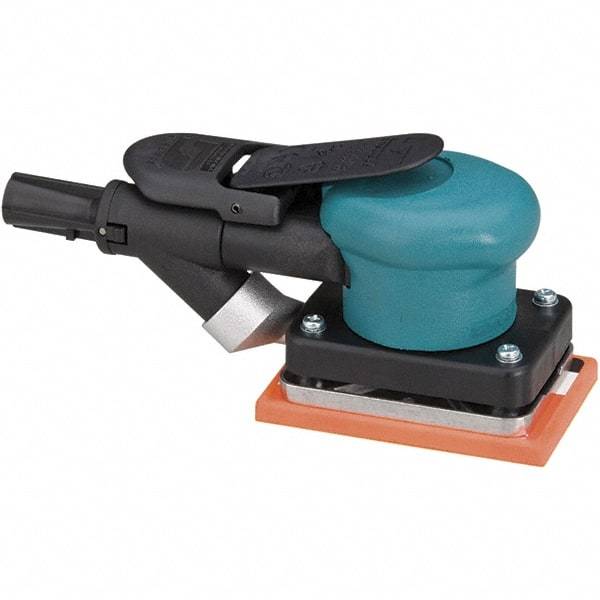 Dynabrade - 10,000 OPM, 13 CFM Air Consumption, Palm Air Orbital Sander - Rectangular Pad, 1/4 NPT Inlet - Makers Industrial Supply