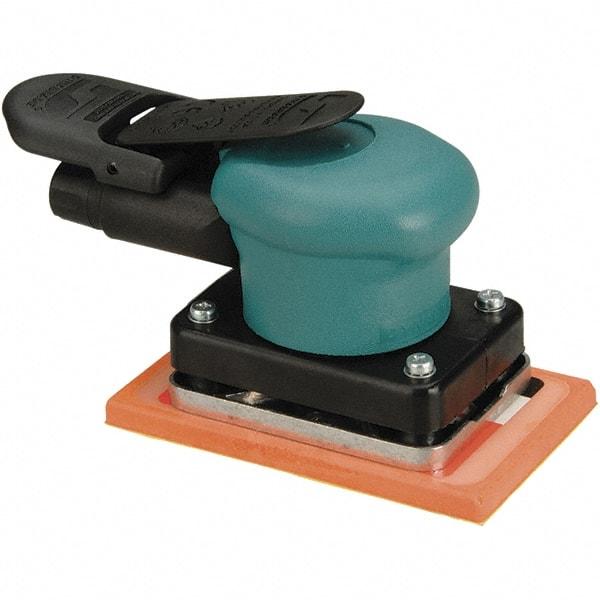 Dynabrade - 10,000 OPM, 13 CFM Air Consumption, Palm Air Orbital Sander - Rectangular Pad, 1/4 NPT Inlet - Makers Industrial Supply