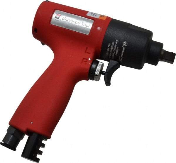 Universal Tool - 3/8" Drive, 10,000 RPM, 10 to 75 Ft/Lb Torque Impact Wrench - Pistol Grip Handle, 1,700 IPM, 5 CFM, 90 psi, 1/4" NPT Inlet - Makers Industrial Supply