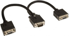 Tripp-Lite - 1' Long, HD15/HD15 Computer Cable - Black, Male, Female x Female - Makers Industrial Supply