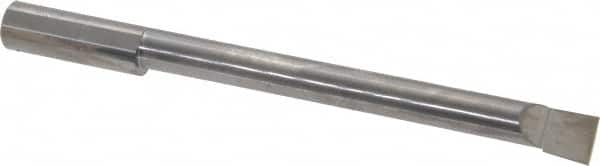 Accupro - 0.49" Min Bore Diam, 4-1/2" Max Bore Depth, 1/2 Shank Diam, Boring Bar - Left Hand Cut, Solid Carbide, Bright Finish - Exact Industrial Supply