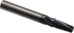 Accupro - NPTF, 0.305" Cutting Diam, 4 Flute, Solid Carbide Helical Flute Thread Mill - Internal Thread, 5/8" LOC, 2-1/2" OAL, 5/16" Shank Diam - Makers Industrial Supply