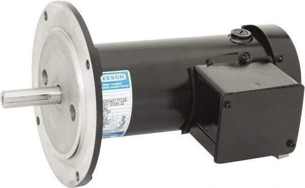 Leeson - 1/4 Max hp, 1,750 Max RPM, Permanent Magnet DC Motors Electric AC DC Motor - 115 V Input, 34G56C Frame, C-Face Mount, TEFC Enclosure - Makers Industrial Supply