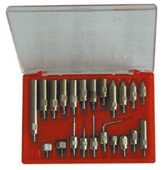 Value Collection - 0.001" Graduation, 0-100 Dial Reading, Indicator & Base Kit - 2" Base Length x 2" Base Width x 2-1/2" Base Height, 2-3/16" Dial Diam - Makers Industrial Supply