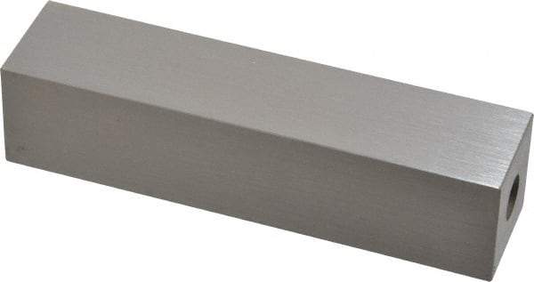 Mitutoyo - 4" Square Steel Gage Block - Accuracy Grade 0, Includes Certificate of Inspection - Makers Industrial Supply