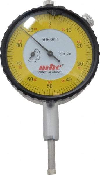 Value Collection - 1/2" Range, 0-100 Dial Reading, 0.001" Graduation Dial Drop Indicator - 2-9/32" Dial, Revolution Counter - Makers Industrial Supply