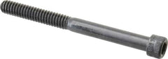 Made in USA - 1/4-20 UNC Hex Socket Drive, Socket Cap Screw - Alloy Steel, Black Oxide Finish, Partially Threaded, 2-3/4" Length Under Head - Makers Industrial Supply