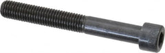 Made in USA - 1/4-28 UNF Hex Socket Drive, Socket Cap Screw - Alloy Steel, Black Oxide Finish, Partially Threaded, 2" Length Under Head - Makers Industrial Supply