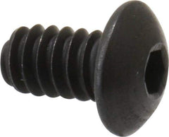 Holo-Krome - #4-40 UNC Hex Socket Drive, Button Screw - Alloy Steel, Black Oxide Finish, Fully Threaded, 3/16" Length Under Head - Makers Industrial Supply