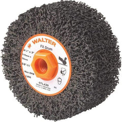 WALTER Surface Technologies - 4-1/2" Diam, Aluminum Oxide Unmounted Flap Wheels - 5/8" Hole, 2" Wide, Nonwoven, Coarse Grade, 3,800 Max RPM - Makers Industrial Supply