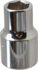 Proto - 11/32", 3/8" Drive, Standard Hand Socket - 6 Points, 1-3/32" OAL, Alloy Steel, Chrome Finish - Makers Industrial Supply