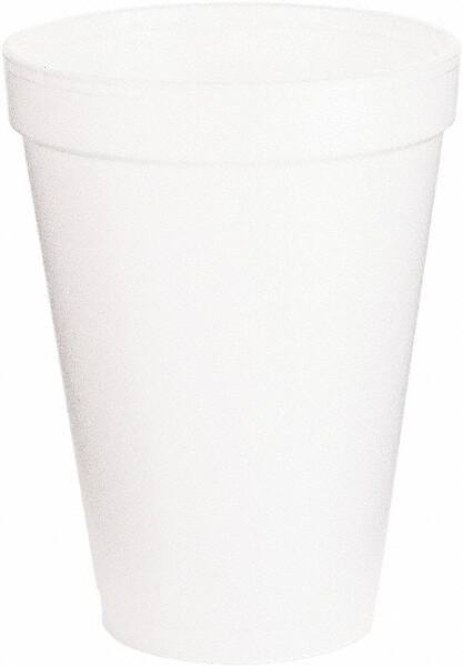 DART - Foam Drink Cups, 12 oz, 1000/Carton - White - Makers Industrial Supply