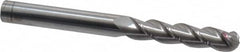 Accupro - 3/8" Diam, 1-3/4" LOC, 3 Flute Solid Carbide Ball End Mill - Uncoated, Single End, 4" OAL, 3/8" Shank Diam, Spiral Flute - Makers Industrial Supply