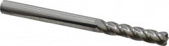 Accupro - 1/4" Diam 4 Flute Solid Carbide 0.045" Corner Radius End Mill - Makers Industrial Supply