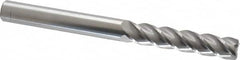 Accupro - 3/8", 4 Flute, Single End, Solid Carbide, 0.03" Corner Radius End Mill - 4" OAL, 40° Helix, Right Hand Flute, 1-3/4" LOC, Right Hand Cut - Makers Industrial Supply