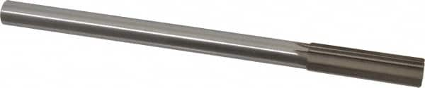 Interstate - 0.65" High Speed Steel Chucking Reamer - Straight Flute, 9/16" Straight Shank, 2-1/4" Flute Length, 9" OAL - Makers Industrial Supply