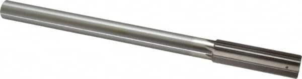 Interstate - 0.759" High Speed Steel Chucking Reamer - Straight Flute, 5/8" Straight Shank, 2-1/2" Flute Length, 9-1/2" OAL - Makers Industrial Supply