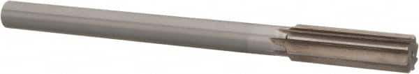 Interstate - 0.763" High Speed Steel Chucking Reamer - Straight Flute, 5/8" Straight Shank, 2-1/2" Flute Length, 9-1/2" OAL - Makers Industrial Supply