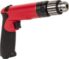 Sioux Tools - 3/8" Reversible Keyed Chuck - Pistol Grip Handle, 2,000 RPM, 14.16 LPS, 30 CFM, 1 hp - Makers Industrial Supply