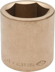 Ampco - 1-3/4", 3/4" Drive, Standard Hand Socket - 6 Points, 2-9/16" OAL, Aluminum Bronze - Makers Industrial Supply