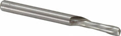 Onsrud - 1/4" Cutting Diam x 3/4" Length of Cut, 1 Flute, Downcut Spiral Router Bit - Uncoated, Right Hand Cut, High Speed Steel, 2-3/4" OAL x 1/4" Shank Diam, Single Edge, 19 to 32° Helix Angle - Makers Industrial Supply