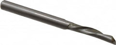 Onsrud - 1/4" Cutting Diam x 1" Length of Cut, 1 Flute, Downcut Spiral Router Bit - Uncoated, Right Hand Cut, High Speed Steel, 3" OAL x 1/4" Shank Diam, Single Edge, 19 to 32° Helix Angle - Makers Industrial Supply