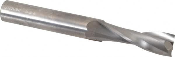 Onsrud - 5/8" Cutting Diam x 1-3/4" Length of Cut, 2 Flute, Upcut Spiral Router Bit - Uncoated, Right Hand Cut, Solid Carbide, 5" OAL x 5/8" Shank Diam, Double Edge, 22° Helix Angle - Makers Industrial Supply