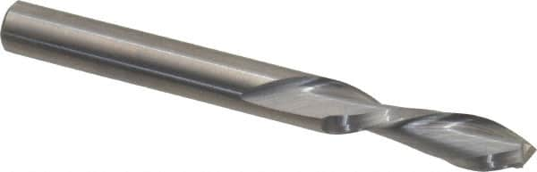 Onsrud - 1/4" Cutting Diam x 7/8" Length of Cut, 2 Flute, Downcut Spiral Router Bit - Uncoated, Right Hand Cut, Solid Carbide, 2-1/2" OAL x 1/4" Shank Diam, Double Edge, 30° Helix Angle - Makers Industrial Supply