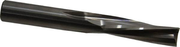 Onsrud - 1/2" Cutting Diam x 1-5/8" Length of Cut, 3 Flute, Downcut Spiral Router Bit - Uncoated, Right Hand Cut, Solid Carbide, 4" OAL x 1/2" Shank Diam, Three Edge, 10° Helix Angle - Makers Industrial Supply