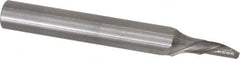 Onsrud - 1/8" Cutting Diam x 1/4" Length of Cut, 1 Flute, Downcut Spiral Router Bit - Uncoated, Right Hand Cut, Solid Carbide, 2" OAL x 1/4" Shank Diam, Single Edge, 22° Helix Angle - Makers Industrial Supply