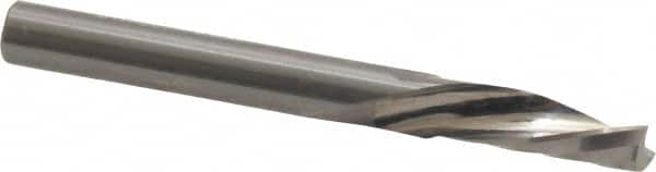 Onsrud - 1/4" Cutting Diam x 3/4" Length of Cut, 1 Flute, Downcut Spiral Router Bit - Uncoated, Right Hand Cut, Solid Carbide, 2-1/2" OAL x 1/4" Shank Diam, Single Edge, 21° Helix Angle - Makers Industrial Supply