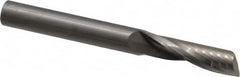 Onsrud - 3/8" Cutting Diam x 1-3/8" Length of Cut, 1 Flute, Upcut Spiral Router Bit - Uncoated, Right Hand Cut, Solid Carbide, 3-1/2" OAL x 3/8" Shank Diam, Single Edge, 22° Helix Angle - Makers Industrial Supply