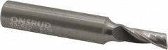 Onsrud - 5/16" Cutting Diam x 3/4" Length of Cut, 1 Flute, Upcut Spiral Router Bit - Uncoated, Right Hand Cut, Solid Carbide, 3" OAL x 1/2" Shank Diam, Single Edge, 22° Helix Angle - Makers Industrial Supply