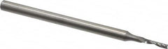 Onsrud - 1/16" Cutting Diam x 1/4" Length of Cut, 1 Flute, Upcut Spiral Router Bit - Uncoated, Right Hand Cut, Solid Carbide, 2" OAL x 1/8" Shank Diam, Single Edge, 21° Helix Angle - Makers Industrial Supply