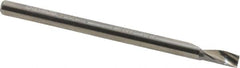 Onsrud - 1/8" Cutting Diam x 1/4" Length of Cut, 1 Flute, Upcut Spiral Router Bit - Uncoated, Right Hand Cut, Solid Carbide, 2" OAL x 1/8" Shank Diam, Single Edge, 21° Helix Angle - Makers Industrial Supply