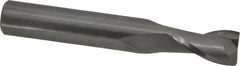 Onsrud - 3/8" Cutting Diam x 5/8" Length of Cut, 2 Flute, Upcut Spiral Router Bit - Uncoated, Right Hand Cut, Solid Carbide, 2-1/2" OAL x 3/8" Shank Diam, Bottom-Surfacing, 30° Helix Angle - Makers Industrial Supply