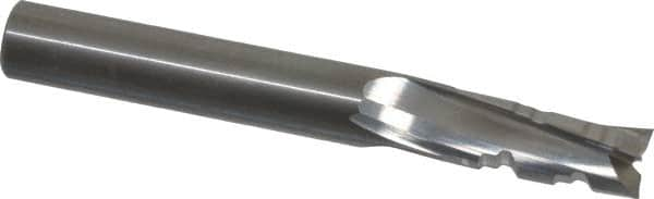 Onsrud - 3/8" Cutting Diam x 7/8" Length of Cut, 3 Flute, Upcut Spiral Router Bit - Uncoated, Right Hand Cut, Solid Carbide, 3" OAL x 3/8" Shank Diam, Three Edge, 10° Helix Angle - Makers Industrial Supply