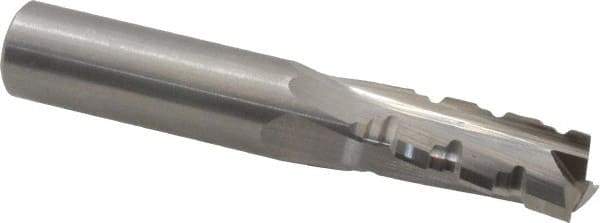 Onsrud - 1/2" Cutting Diam x 1-1/8" Length of Cut, 3 Flute, Upcut Spiral Router Bit - Uncoated, Right Hand Cut, Solid Carbide, 3" OAL x 1/2" Shank Diam, Three Edge, 10° Helix Angle - Makers Industrial Supply