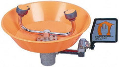 PRO-SAFE - Wall Mount, Plastic Bowl, Eyewash Station - 1/2" Inlet - Makers Industrial Supply