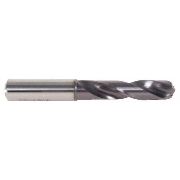 DORMER - 0.3681" 140° Spiral Flute Solid Carbide Screw Machine Drill Bit - Makers Industrial Supply