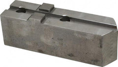 H & R Manufacturing - Tongue & Groove Attachment, Square Soft Lathe Chuck Jaw - Steel, 3" Btw Mount Hole Ctrs, 7-1/4" Long x 2" Wide x 2-5/16" High, 1/2" Groove - Makers Industrial Supply