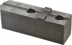 H & R Manufacturing - Tongue & Groove Attachment, Square Soft Lathe Chuck Jaw - Steel, 3" Btw Mount Hole Ctrs, 7-1/4" Long x 2" Wide x 2-5/16" High, 1/2" Groove - Makers Industrial Supply