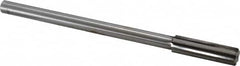 Made in USA - 0.571" Carbide-Tipped 6 Flute Chucking Reamer - Straight Flute, 7/16" Straight Shank, 2" Flute Length, 8" OAL - Makers Industrial Supply